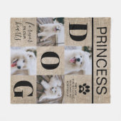 Dog Memorial Gift | Sympathie Pet Foto Fleece Deken (Voorkant (Horizontaal))