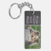 Dog Memorial Herdenking Gift Sympathie - Pet Loss Sleutelhanger (Voorkant Links)
