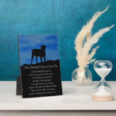 Dog Memorial Hoe mooi de hemel moet zijn Fotoplaat (Zijkant)