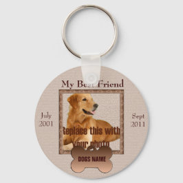 Dog Memorial in Beauful Brown Tones Sleutelhanger