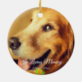 Dog Memorial Keepomwille | Boekhoudkundige control Keramisch Ornament (Achterkant)