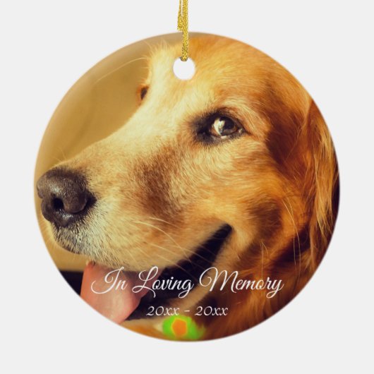 Dog Memorial Keepomwille | Boekhoudkundige control Keramisch Ornament (Achterkant)