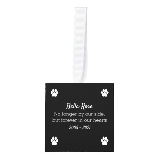 Dog Memorial Keepomwille Photo Cube Decoratie (Voorkant)