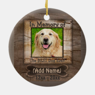 Dog Memorial Keramisch Ornament