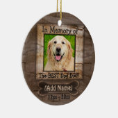 Dog Memorial Keramisch Ornament (Rechts)