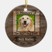Dog Memorial Keramisch Ornament (Voorkant)