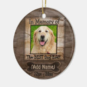 Dog Memorial Keramisch Ornament (Links)