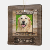 Dog Memorial Keramisch Ornament (Links)