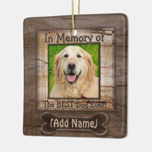 Dog Memorial Keramisch Ornament (Links)