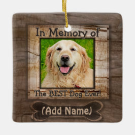 Dog Memorial Keramisch Ornament