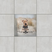Dog Memorial - Loved Beyond Words - Aangepaste fot Tegeltje