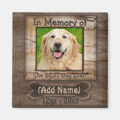 Dog Memorial Magneet (Voorkant)