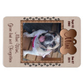 Dog Memorial Magneet (Horizontaal)