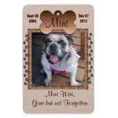 Dog Memorial Magneet (Verticaal)