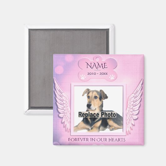 Dog Memorial Magneet (Voorkant / Achterkant)