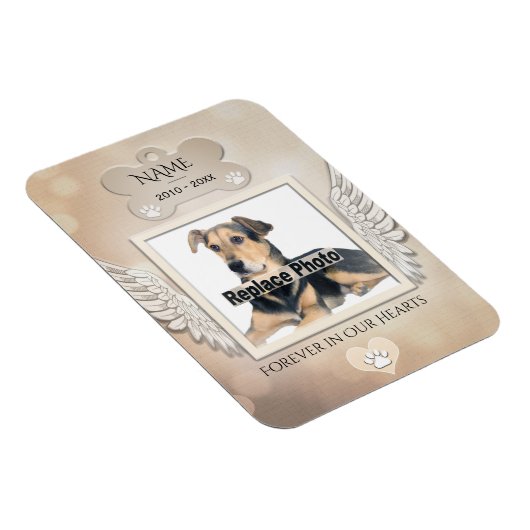 Dog Memorial Magnet Magneet (Rechterzijde)