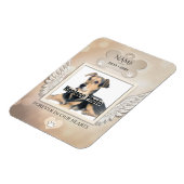 Dog Memorial Magnet Magneet (Linkerzijde)