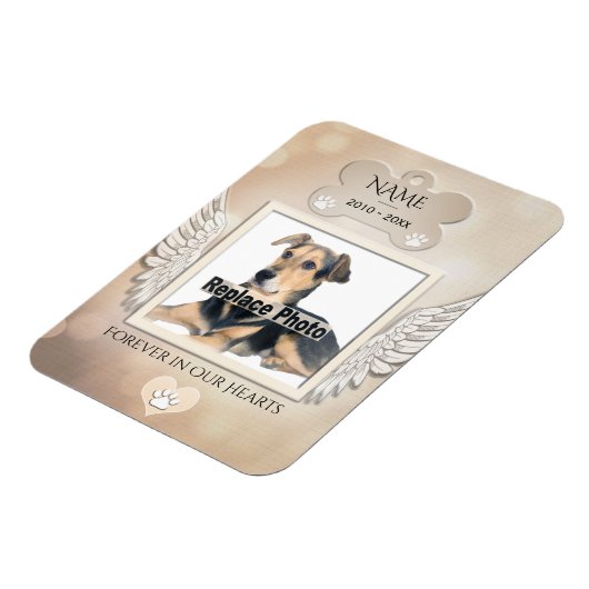 Dog Memorial Magnet Magneet (Linkerzijde)