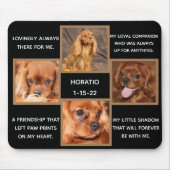 Dog Memorial Memory Personalized Lijst Muismat (Voorkant)