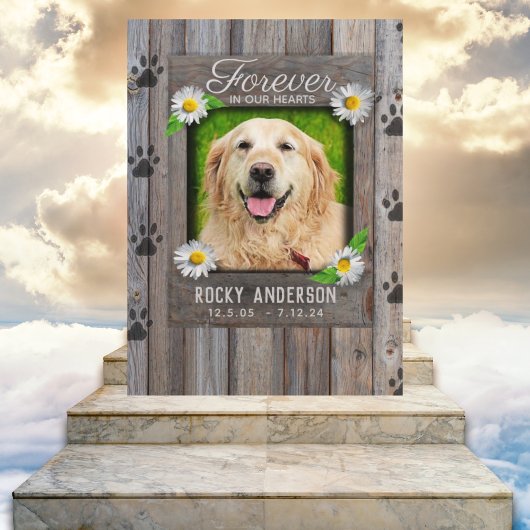 Dog Memorial met Rainbow Bridge-gedicht Kaart