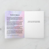 Dog Memorial met Rainbow Bridge-gedicht Kaart (Binnen)