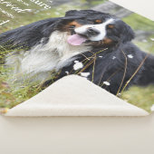 Dog Memorial Modern Sympathie Pet Loss Sherpa Deken (3/4)