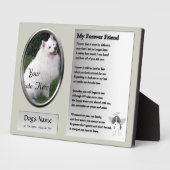 Dog Memorial - My Forever Friend - Grey Fotoplaat (Zijkant)