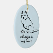 Dog Memorial Ornament (Rechts)