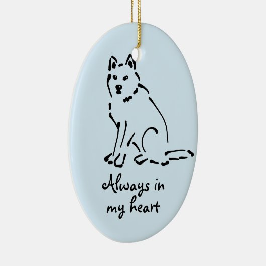 Dog Memorial Ornament (Rechts)