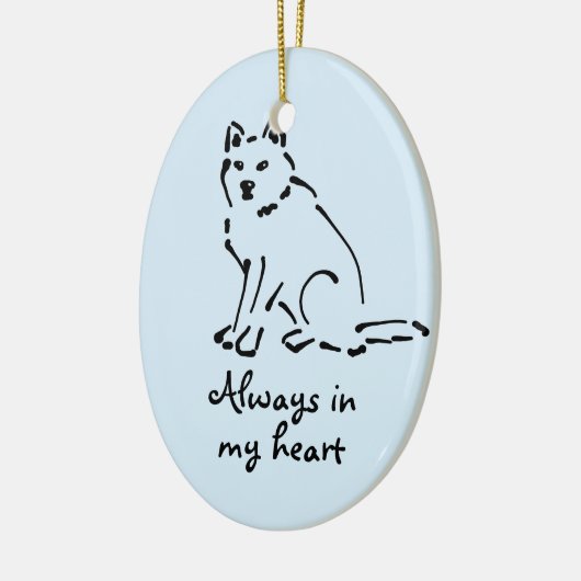 Dog Memorial Ornament (Links)