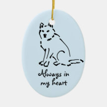 Dog Memorial Ornament