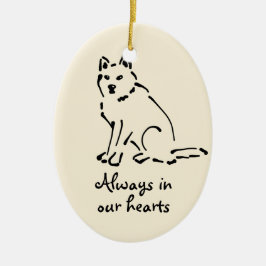 Dog Memorial Ornament