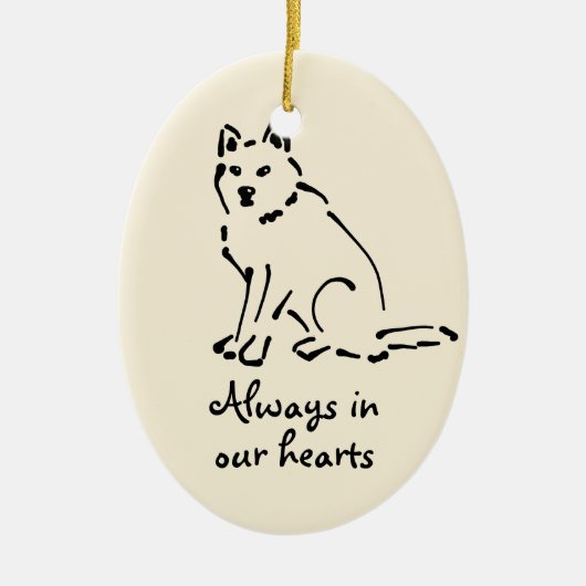  Dog Memorial Ornament (Voorkant)