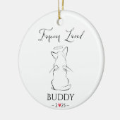 Dog Memorial Ornament Huisdier gepersonaliseerd (Links)