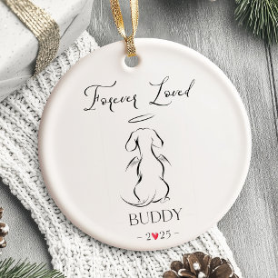 Dog Memorial Ornament Huisdier gepersonaliseerd