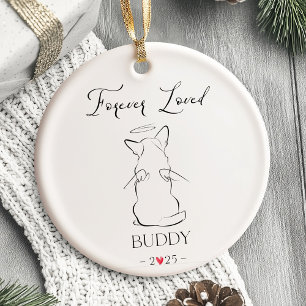 Dog Memorial Ornament Huisdier gepersonaliseerd