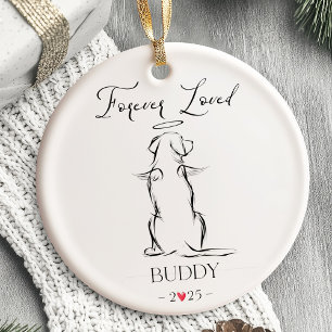 Dog Memorial Ornament Huisdier gepersonaliseerd