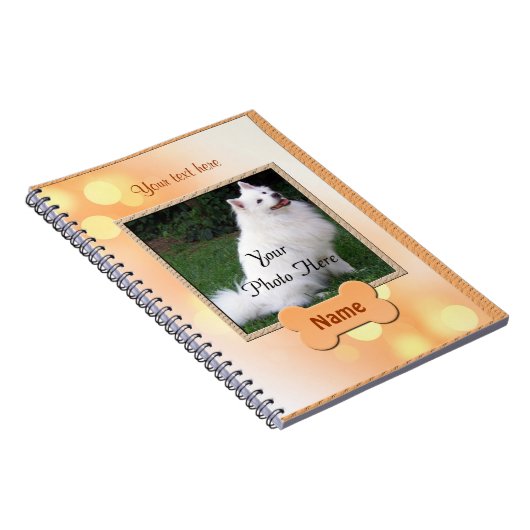 Dog Memorial Personalized Notitieboek (Rechterzijde)