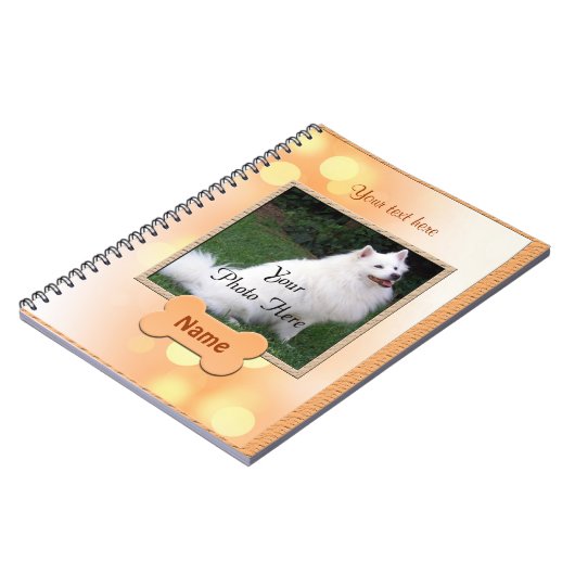 Dog Memorial Personalized Notitieboek (Linkerzijde)