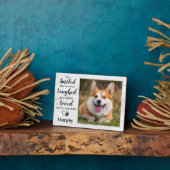 Dog Memorial Personalized Pet Herdenking Foto Fotoplaat (Zijkant)
