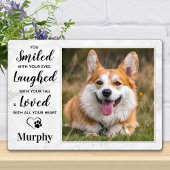 Dog Memorial Personalized Pet Herdenking Foto Fotoplaat
