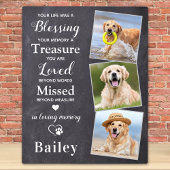 Dog Memorial Personalized Pet Loss Gift 3 Foto Fotoplaat