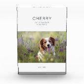 Dog Memorial Pet Loss Fotoblokken (Voorkant)