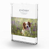 Dog Memorial Pet Loss Fotoblokken (Rechts)