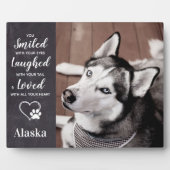 Dog Memorial - Pet Loss Herdenking - Pet Memorial Fotoplaat (Voorkant)