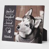 Dog Memorial - Pet Loss Herdenking - Pet Memorial Fotoplaat (Zijkant)