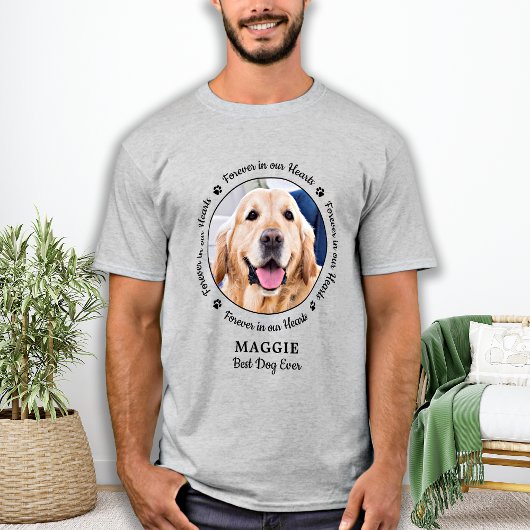 Dog Memorial Pet Loss Keepomwille Custom Photo T-shirt