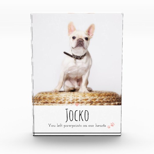 Dog Memorial Pet Loss Keepomwille Foto Aangepast (Voorkant)