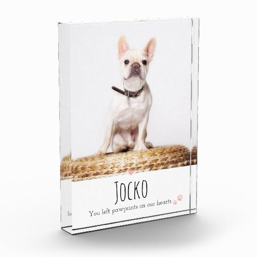 Dog Memorial Pet Loss Keepomwille Foto Aangepast (Links)