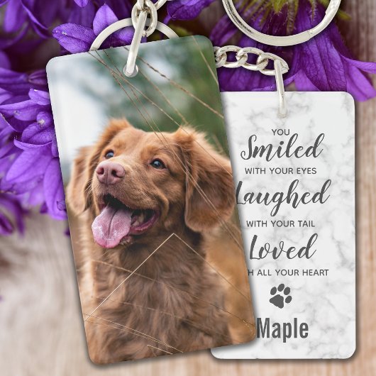 Dog Memorial Pet Loss Keepomwille Foto Sleutelhang Sleutelhanger